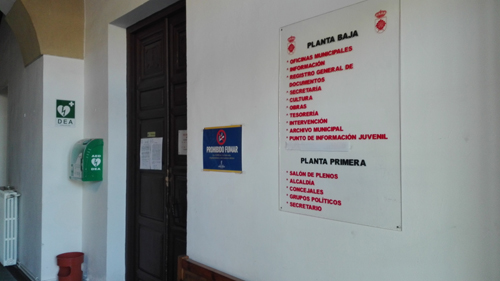 Desfibrilador -DEA- en el Ayuntamiento de Almagro